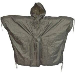 Mil-Tec 10630001 Men's Sz OSFM Black Ripstop Multi-Purpose Poncho